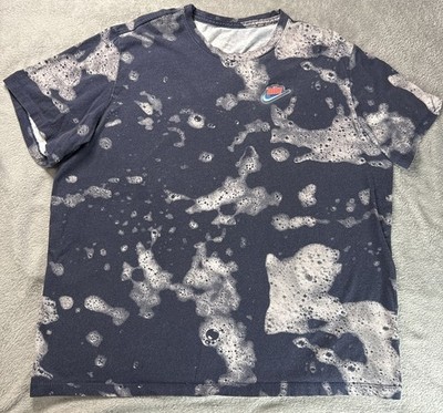 Nike Sportswear Mens Sz 2XL Keep It Clean T-shirt Black DM2219-010 Soap Bubbles