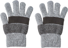 Kids Gloves Winter Boys Gloves Knit Wool Fleece Lined Mittens for Cold Weather O