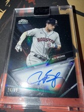 2021 Topps Chrome Black Autographs Alex Bregman #CBA-ABR  Green Auto  /99 