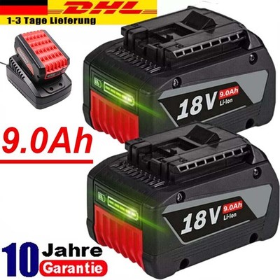 18V 9.0Ah/8.0Ah Akku für Bosch Professional GBA GSR GSB BAT618 BAT609 BAT620 DHL