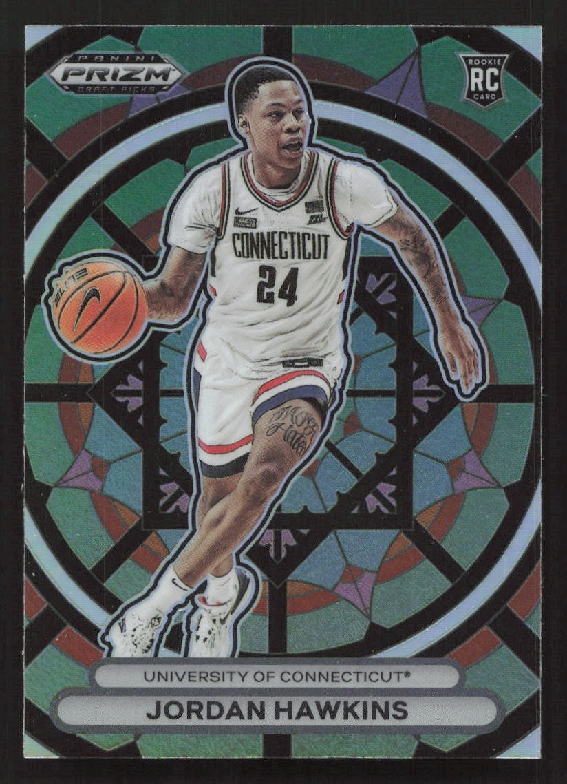 2023 Panini Prizm Draft Picks Jordan Hawkins Stained Glass #6 Card