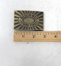Vintage Beech-Nut Chewing Tobacco Metal Advertising Belt Buckle