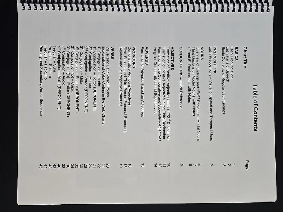A visual guide to latin semantics. Latin color coded chart book. Henle, CC - Image 3 of 4