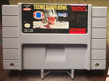 Tecmo Tecmo Super Bowl SNES Game Cartridge NTSC-U/C US/Canada Sports Football