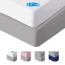 2 Pack Mini Crib Sheets Fitted Waterproof 38''x24'' Mattress Protector Cover