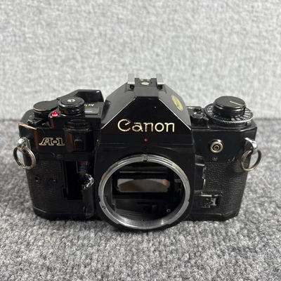 #ad #ad Canon A 1 35mm Film SLR Camera Body Black Parts Repair $35.00