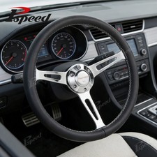 15 380mm Car Truck Microfiber Leather Steering Wheel W Chrome Spoke 6-bolt