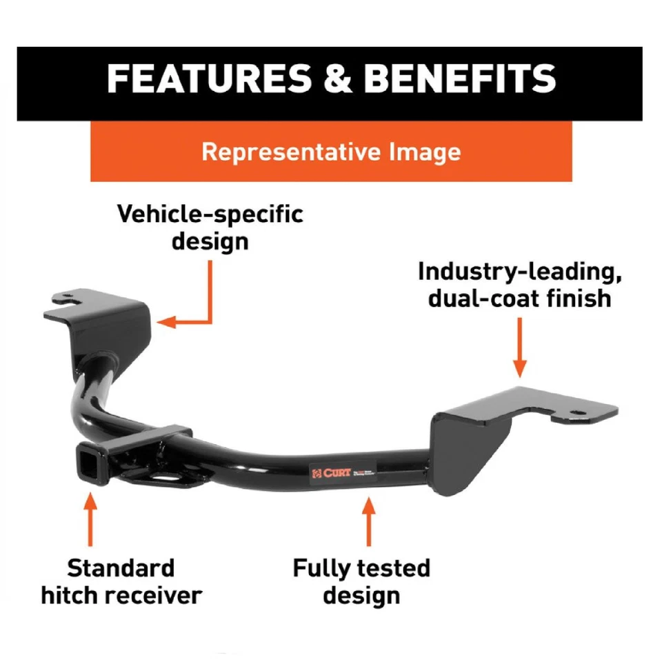 Curt Class 2 Trailer Hitch 12005 For Grand Prix Lemans El Camini Monte Carlo Foto 2 de 4