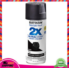 Matte Black Spray Paint 12oz For Wood Metal Plastic Indoor Outdoor Surfaces