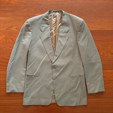 Mani Giorgio Armani Mens Vintage Grey Blazer Jacket Made In Italy Peak Lapel 90s