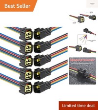 4 Pin electrical Connector Waterproof Connector,Male and Female Way 16 AWG Wi...