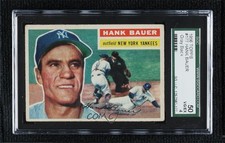 1956 Topps Hank Bauer (Gray Back) #177 SGC 50 10fh