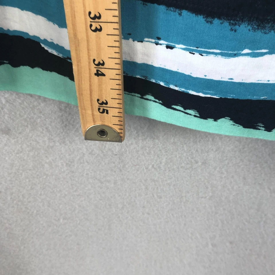 B Smart платье женщин размер 10 синий черный зеленый белый в полоску Milkmaid ретро Y2K - Изображение 4 из 4