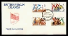 DR WHO 1990 BRITISH VIRGIN ISLANDS FDC OLYMPICS SPORTS COMBO $1 R65122