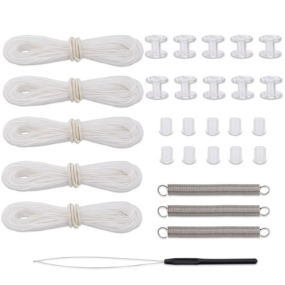 #ad RV Shade Repair Kit Day Night Pleated Shade Restringing Kit White $19.13
