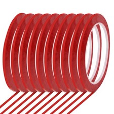 10 Rolls 1/8" Whiteboard Tape Line 3mm Thin Dry Erase Board Tape Lines Pinstr...