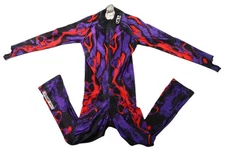 LOUIS GARNEAU USA Adult L Ski Cycling Racing Print Downhill Retro GS Suit One Pc