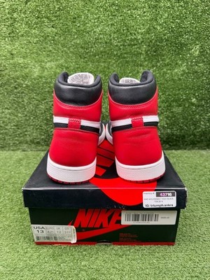 Size 13 - Jordan 1 Retro High OG Black Toe 2016 884500951266| eBay