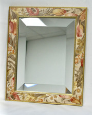 Vintage Style Free Standing Table Mirror, Floral Frame, Bevelled Glass