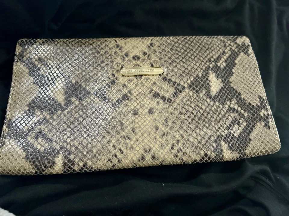 Michael Kors Snakeskin Print Clutch Bag - Image 2 of 4
