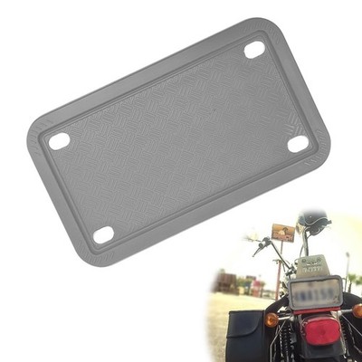 NOTISH Motorcycle Silicone License Plate Bracket, Bracket gray 