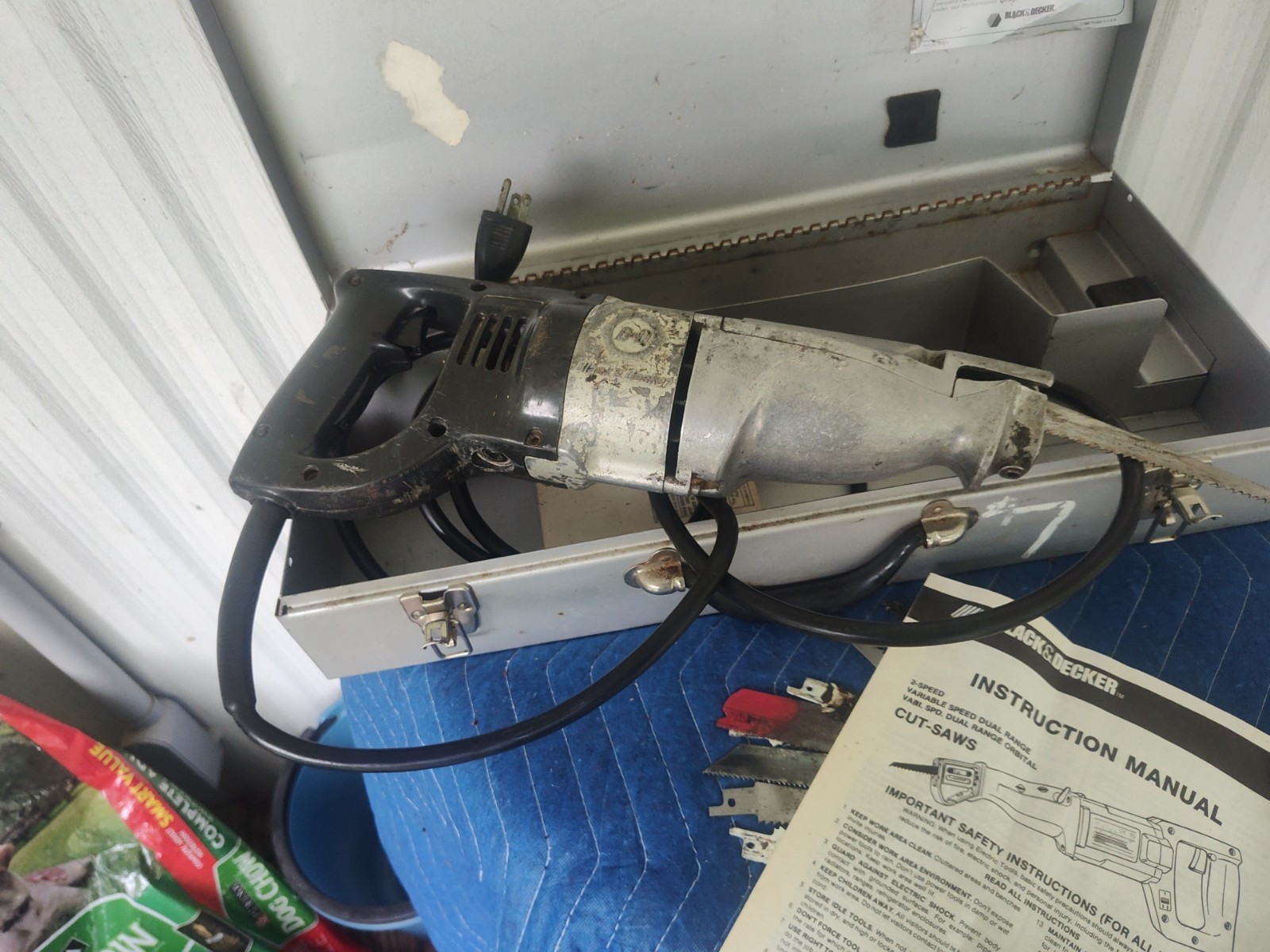 Vintage Black & Decker No. 3108 2-Speed Heavy Duty Saber Saw Reciprocating