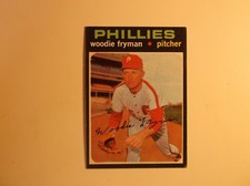 1971 Topps Baseball Woodie Fryman Card # 414