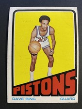 1972-73 Topps Basketball Dave Bing Detroit Pistons Card #35 Hall of Famer