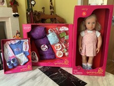 Image of Our Generation Doll Naty with Slumber Delights Sleepover Set & Pyjama Set “New”