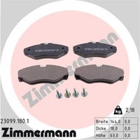 Zimmermann BremsbeläGe Vorne FüR Nissan Primastar Kasten Renault Trafic II Bus