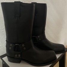 Biker Stiefel Schwarz 38 Sendra Neu Leder 1918 Damen