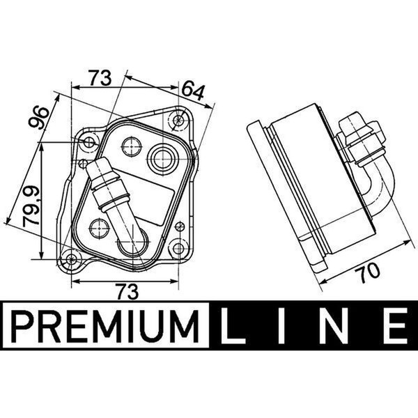 Mahle CLC 107 000P ÖLküHler, MotoröL-image
