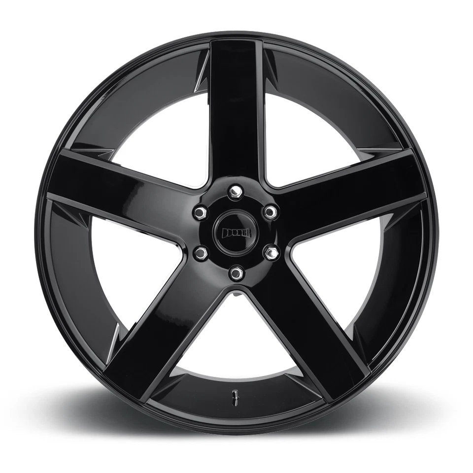 Juego 4 llantas DUB S216 Baller 22x9,5 5x5 negro brillante 22" 11 mm para llantas Chevy GMC Foto 3 de 4