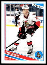 2013-14 O-Pee-Chee #35 Erik Condra Ottawa Senators Hockey Card