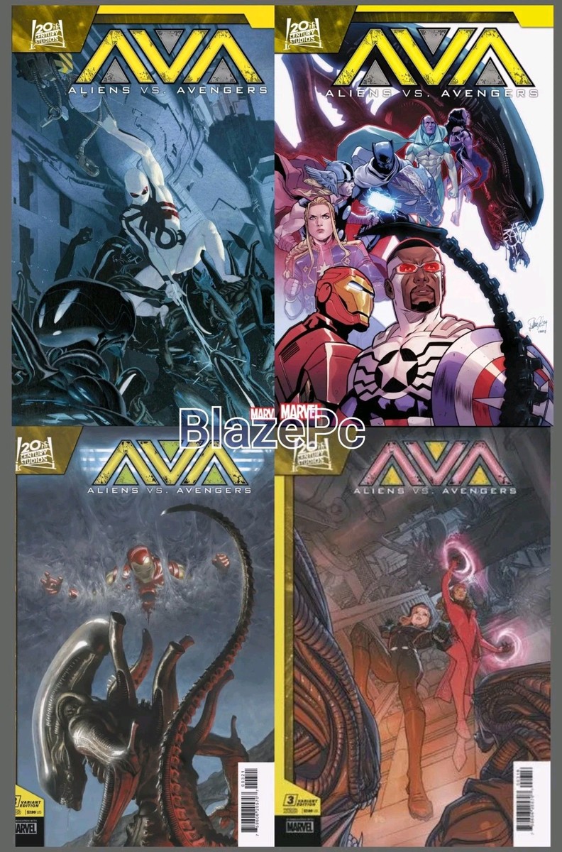 Aliens Vs Avengers #3 Cover A B C Variant Set or 1:25 Options