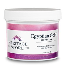 HERITAGE STORE Egyptian Gold Body Butter 4oz Body Moisturizer