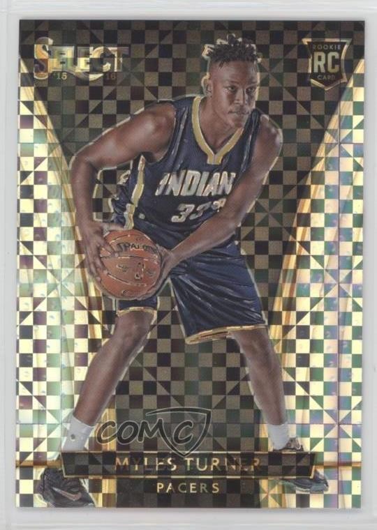 2015-16 Panini Select Courtside Silver Prizm Myles Turner #246 Rookie RC i2b