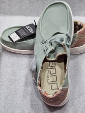 Hey Dude Wendy Women's Shoes In Aloe Size 7 New