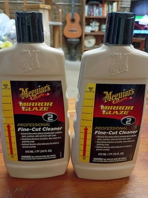 Meguiars 2 Fine-Cut Mirror Glaze- One Full Bottle & One Half Full Bottle