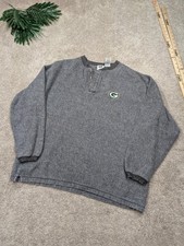 Vintage Green Bay Packers Sweatshirt Mens XL Gray NFL Football The Edge 90s