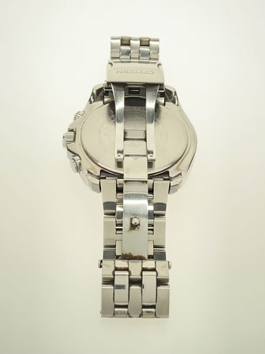 Citizen Eco-Drive HB20-T021697 Radio-Pilotée St. Acier Noir Solaire Hommes Watch - Photo 5 sur 6