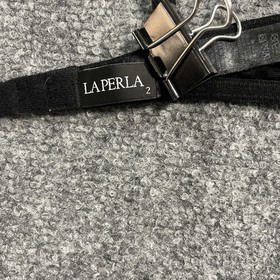 LA PERLA Black Lace Underwire Bra 34B Romantic Goth Balconette