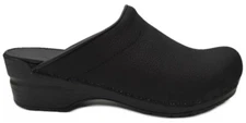 Sanita Karl Danish Clogs in Black (450250)