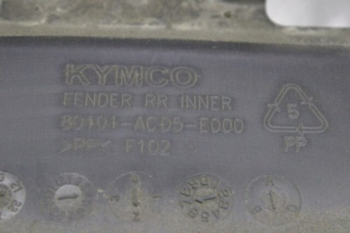 KYMCO Downtown 350 Tcs 8010ACD5E000 Guardabarros Trasero 21-23 Rear Spashgua - Imagen 4 de 4