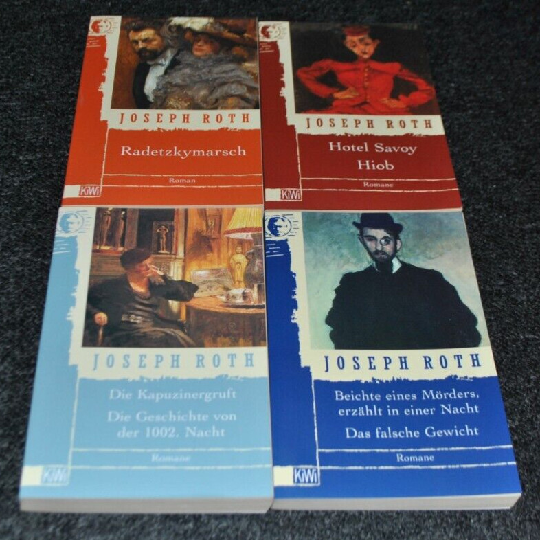 4 TB Joseph Roth KiWi Romane u.a. Das falsche Gewicht Beichte eines Mörders in