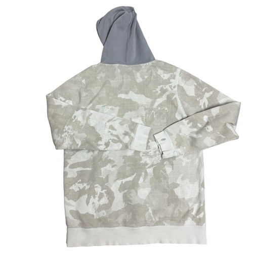 Under Armour Mens Size Medium Gray Camo Print Loose Fit LS Pullover Hoodie - Picture 8 of 8