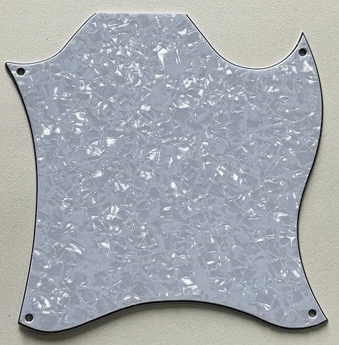 4 Ply White Pearl Pickguard Fit US Gibson SG Standard Blank Style Guitar Parts