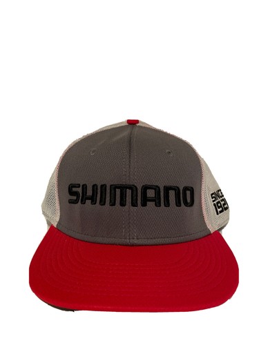 Shimano Fitted Red Gray Baseball Cap 