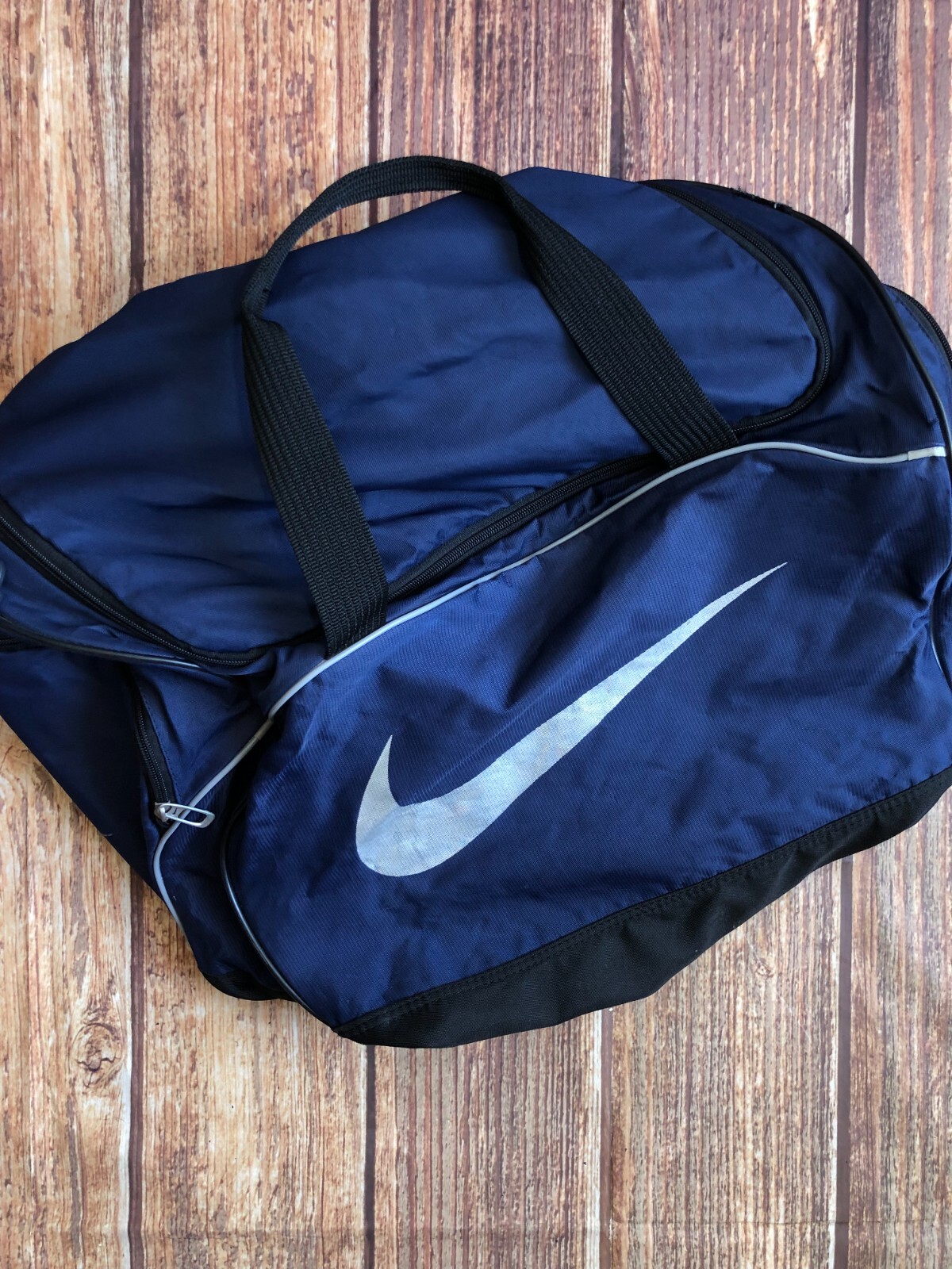 Vintage 90s Distressed Nike Swoosh Backpack Sun Faded Sport Dad Avant Garde