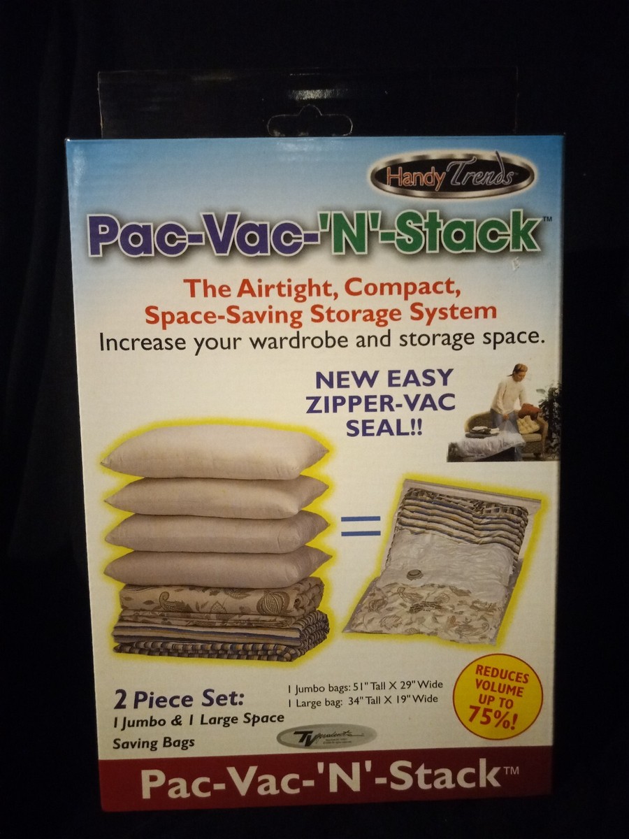 Handy Trends Pac-Vac-'N'-Stack Piece Set Jumbo Large Bag